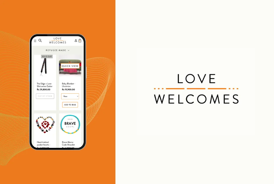 Love Welcomes website